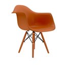 Ver imagem 2 de Conjunto 8 Cadeiras Eames com Braço Terracota Pés em Polipropileno