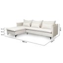 Ver imagem 5 de Sofá Modular 3 Lugares com Chaise e Pé Metal Sôma CabeCasa MadeiraOriginals