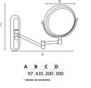 Ver imagem 3 de Espelho EF-L 8 - Redondo - E6520 - Gold
