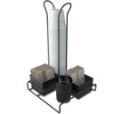 Ver imagem 1 de Suporte Porta Copos Descartáveis 50 E 80ml Organizador Porta Sachês Colheres Açúcar Stolf Preto