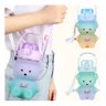 Garrafa de Água Urso 1l Transparente Infantil com Alça - 8