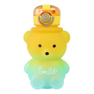 Garrafa de Água Urso 1l Transparente Infantil com Alça