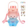 Garrafa de Água Urso 1l Transparente Infantil com Alça - 7