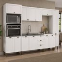 Ver imagem 5 de Cozinha Compacta Modulada 6 Peças 13 Portas 3 Gavetas 305cm Provençal Branco - Mademovel