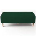 Ver imagem 6 de Puff Decorativo Sala de Estar Bali W01 Pés Palito 120x50cm Suede Verde Musgo