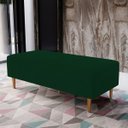 Ver imagem 3 de Puff Decorativo Sala de Estar Bali W01 Pés Palito 120x50cm Suede Verde Musgo