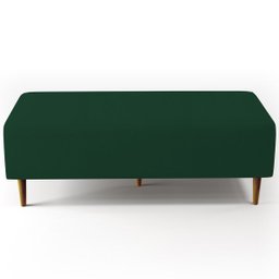 Puff Decorativo Sala de Estar Bali W01 Pés Palito 120x50cm Suede Verde Musgo - 6 Puff Decorativo Sala de Estar Bali W01 Pés Palito 120x50cm Suede Verde Musgo - 6