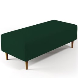 Puff Decorativo Sala de Estar Bali W01 Pés Palito 120x50cm Suede Verde Musgo - 1 Puff Decorativo Sala de Estar Bali W01 Pés Palito 120x50cm Suede Verde Musgo - 1
