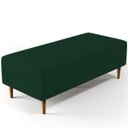 Ver imagem 1 de Puff Decorativo Sala de Estar Bali W01 Pés Palito 120x50cm Suede Verde Musgo