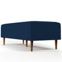 Ver imagem 6 de Kit 2 Puffs Decorativos Sala de Estar Bali W01 Pés Palito 120x50cm Suede Azul Marinho