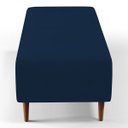 Ver mais imagens de Kit 2 Puffs Decorativos Sala de Estar Bali W01 Pés Palito 120x50cm Suede Azul Marinho