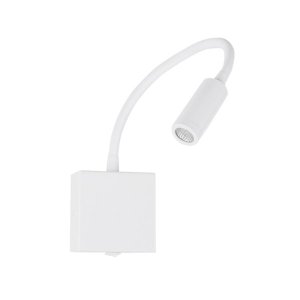 Arandela Pix Branca Articulável Cabeceira LED 3W 3000K Bivolt