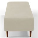 Ver mais imagens de Kit 2 Puffs Decorativos Sala de Estar Bali W01 Pés Palito 120x50cm Suede Bege