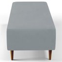Ver mais imagens de Kit 2 Puffs Decorativos Sala de Estar Bali W01 Pés Palito 120x50cm Suede Cinza