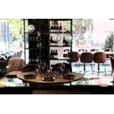 Ver imagem 2 de Pendente Bambu Preto e Bronze Globo Fumê 80cm 3G9 HL017SB Bella