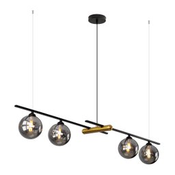 Pendente Bambu Preto e Bronze Globo Fumê 98cm 4G9 HL017LB Bella - 5