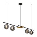 Ver imagem 5 de Pendente Bambu Preto e Bronze Globo Fumê 98cm 4G9 HL017LB Bella