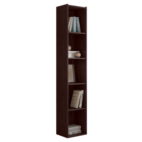 Estante Livreiro Organizador Multiuso Janaína 5 Nichos Castanho - Desk Design