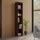 Ver imagem 2 de Estante Livreiro Organizador Multiuso Janaína 5 Nichos Castanho - Desk Design