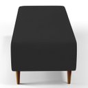 Ver mais imagens de Kit 2 Puffs Decorativos Sala de Estar Bali W01 Pés Palito 120x50cm Suede Preto