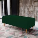 Ver imagem 2 de Kit 2 Puffs Decorativos Sala de Estar Bali W01 Pés Palito 120x50cm Suede Verde Musgo