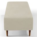 Ver imagem 7 de Puff Decorativo Sala de Estar Bali W01 Pés Palito 120x50cm Suede Bege