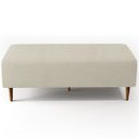 Ver imagem 6 de Puff Decorativo Sala de Estar Bali W01 Pés Palito 120x50cm Suede Bege