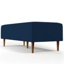 Ver imagem 5 de Puff Decorativo Sala de Estar Bali W01 Pés Palito 120x50cm Suede Azul Marinho