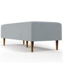 Ver imagem 5 de Puff Decorativo Sala de Estar Bali W01 Pés Palito 120x50cm Suede Cinza