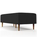 Ver imagem 5 de Puff Decorativo Sala de Estar Bali W01 Pés Palito 120x50cm Suede Preto