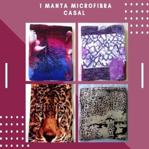 Manta Microfibra Casal Sortida 1,80 X 2,00