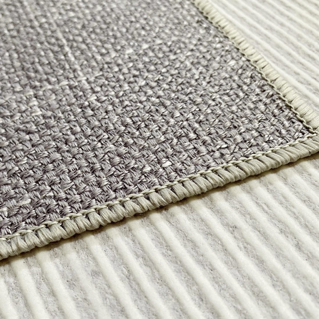 Tapete Sisal Sintético Cinza 140x200cm Antiderrapante - 4