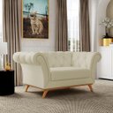 Ver imagem 2 de Sofá 2 Lugares para Sala de Estar Império 1,50M D02 Corano Bege C-26 - LyAM Decor