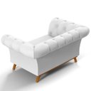 Ver imagem 6 de Sofá 2 Lugares para Sala de Estar Império 1,50M D02 Corano Branco C-12 - LyAM Decor