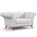 Ver imagem 1 de Sofá 2 Lugares para Sala de Estar Império 1,50M D02 Corano Branco C-12 - LyAM Decor