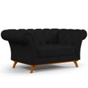 Ver imagem 1 de Sofá 2 Lugares para Sala de Estar Império 1,50M D02 Corano Preto C-05 - LyAM Decor