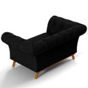Ver imagem 6 de Sofá 2 Lugares para Sala de Estar Império 1,50M D02 Linho Chumbo C-465 - LyAM Decor