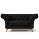 Ver imagem 3 de Sofá 2 Lugares para Sala de Estar Império 1,50M D02 Linho Chumbo C-465 - LyAM Decor