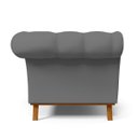 Ver imagem 7 de Sofá 2 Lugares para Sala de Estar Império 1,50M D02 Corano Cinza C-03 - LyAM Decor