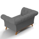 Ver imagem 6 de Sofá 2 Lugares para Sala de Estar Império 1,50M D02 Corano Cinza C-03 - LyAM Decor