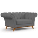 Ver imagem 1 de Sofá 2 Lugares para Sala de Estar Império 1,50M D02 Corano Cinza C-03 - LyAM Decor