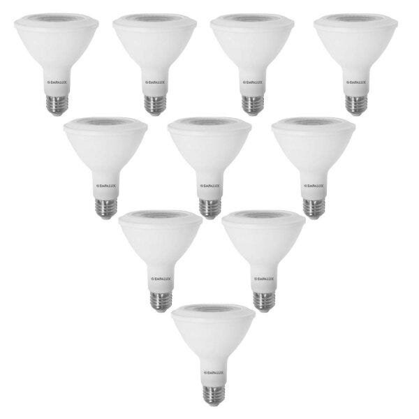 Kit 10 Lâmpadas Led 12w Bivolt Par30 Empalux Madeiramadeira 8566