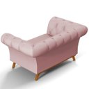 Ver imagem 6 de Sofá 2 Lugares para Sala de Estar Império 1,50M D02 Veludo Rosê C-305 - LyAM Decor