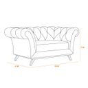 Ver imagem 5 de Sofá 2 Lugares para Sala de Estar Império 1,50M D02 Veludo Rosê C-305 - LyAM Decor