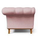 Ver imagem 7 de Sofá 2 Lugares para Sala de Estar Império 1,50M D02 Veludo Rosê C-305 - LyAM Decor
