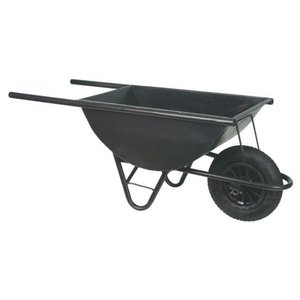 Carrinho de Mão Metal Girica 80 litros Com Rolamento Preto - Volpato Com Rolamento