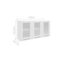 Ver imagem 5 de Kit de Cozinha Completa 4 Peças Múltipla (2 Armários + 1 Balcão + 1 Paneleiro) C4P76 Branco/Preto -