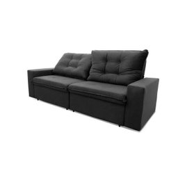 Sofá Retrátil/Reclinável Malta 2,00m Suede Velut com Molas no Assento King House - 3