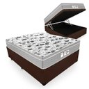 Ver imagem 1 de Cama Box com Baú Casal + Colchão de Molas Ensacadas - Probel - Evolution - Marrom