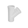 Junção Y 40mm 1.1-2 Esgoto Branco Conexão Tubos Tee - Krona - 1